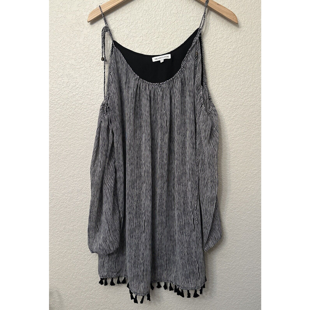 HEARTLOOM Bri Dress Onyx Cold Shoulder Revolve Size M EUC